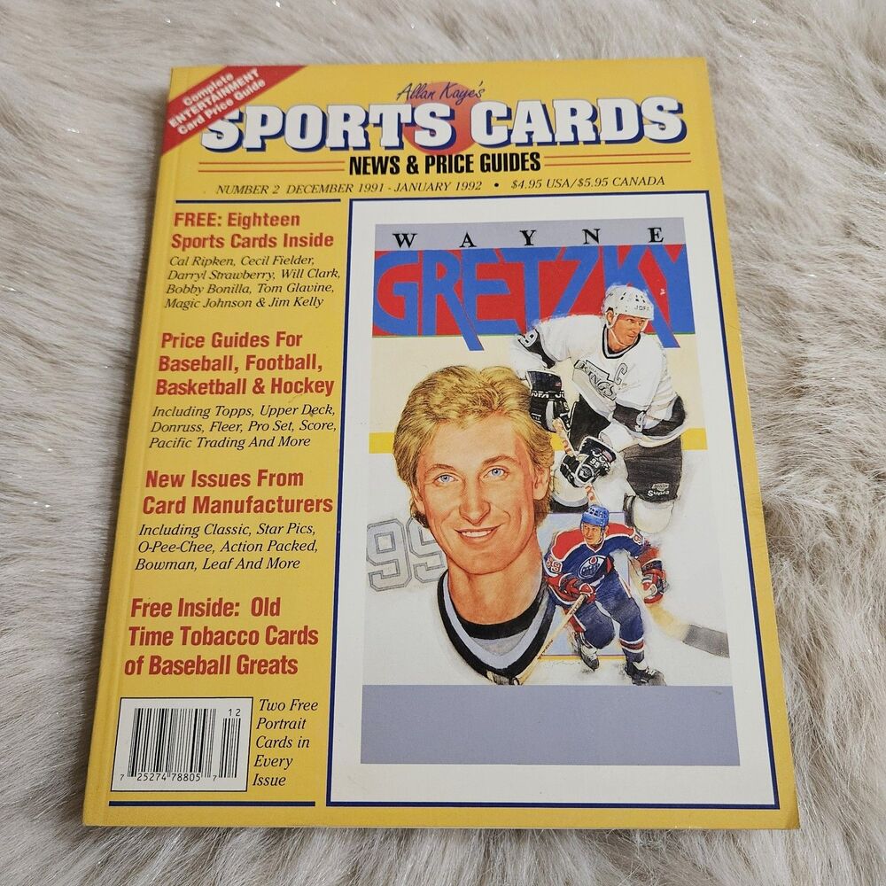 1991 Allan Kaye's Sports Cards December No. 2 Gretzky + Cards + Pete Rose Insert